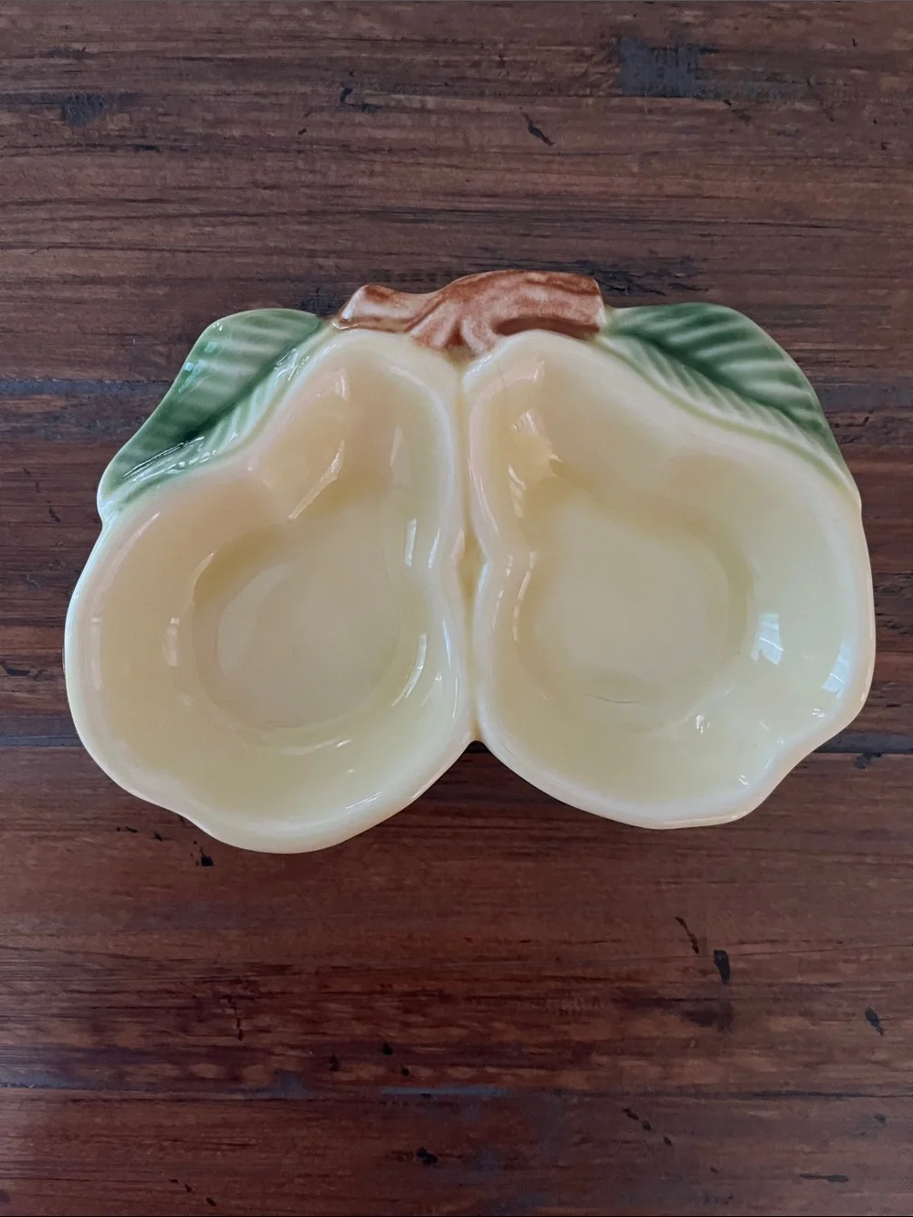 Vintage Belmar California Pottery USA Pear Shaped Divided Serving DIY